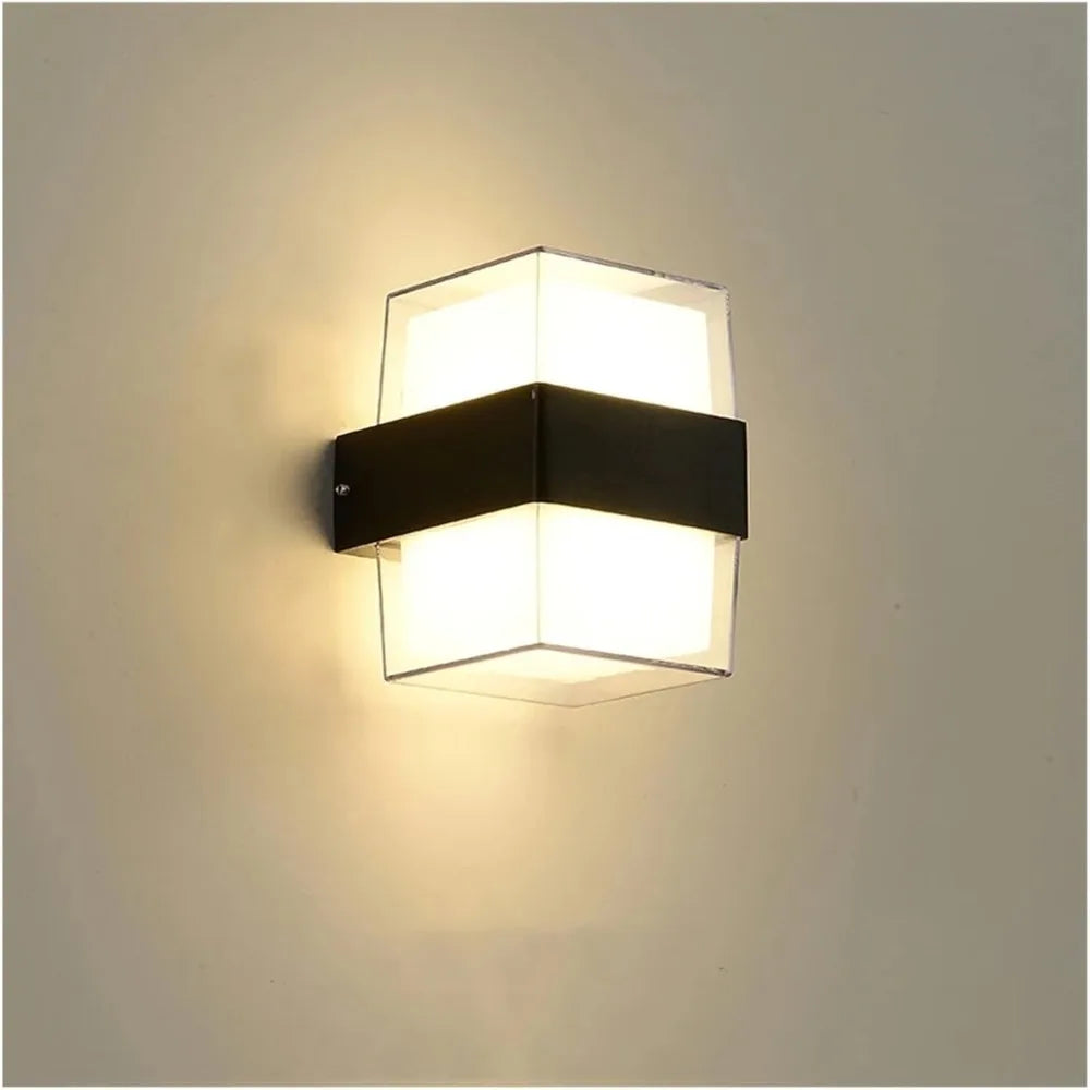 Maliben | Aurobeam Led Outdoor Wall Light | Waterproof Ip65 | Modern Design For Balcony, Garden & Entrance | 9w / 18w