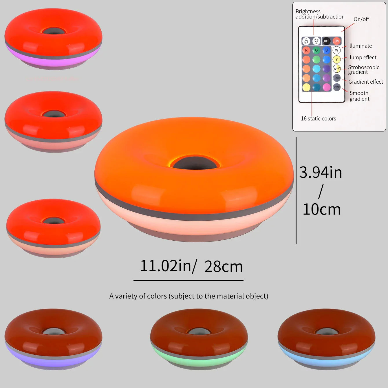 Maliben | Table Lamp Luminoro Bauhaus | Usb & Touch | Rgb 16 Colors With Remote Control | Ambient Light For Living & Bedroom
