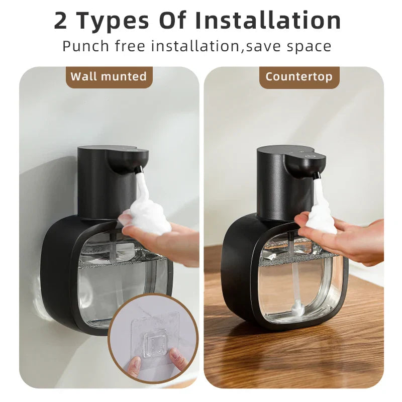 Maliben | Automatic Soap Dispenser Foamello | Wall Mounted | 500 Ml | Rechargeable & Touchless | Sensor Activated Foam Function