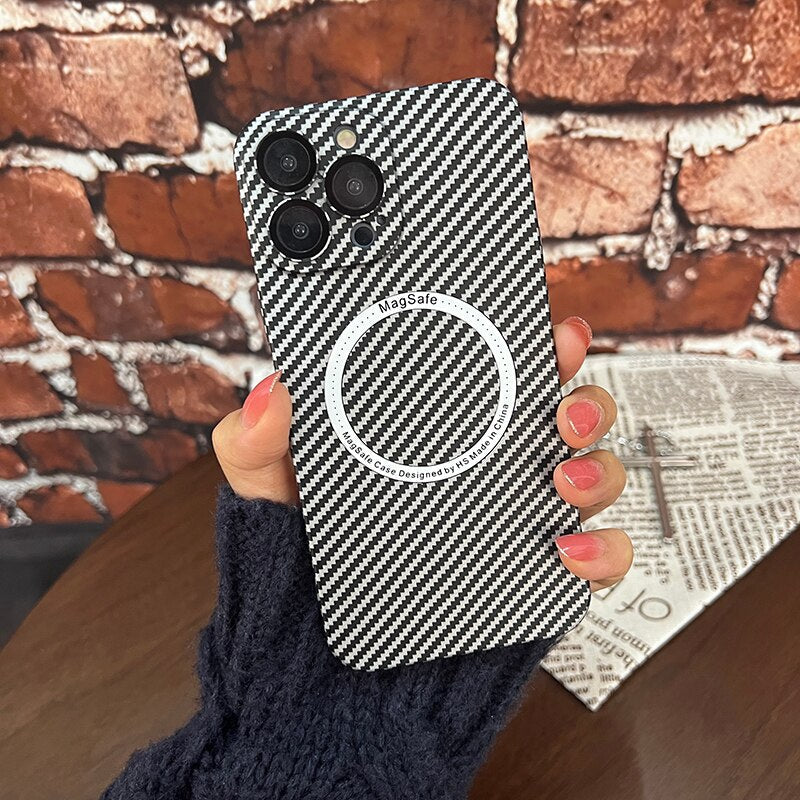 Maliben | Carbon Fiber Magsafe Magnetic Iphone Case