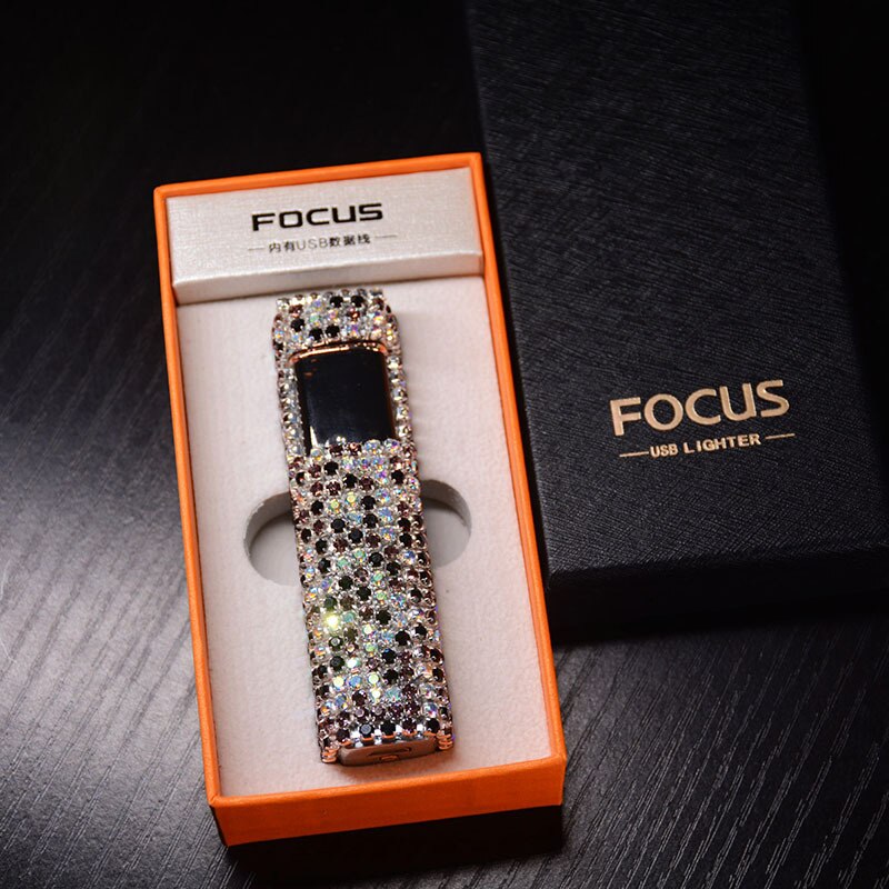 Maliben | Sparkle Stone Rhinestone Rechargeable Portable Lighter