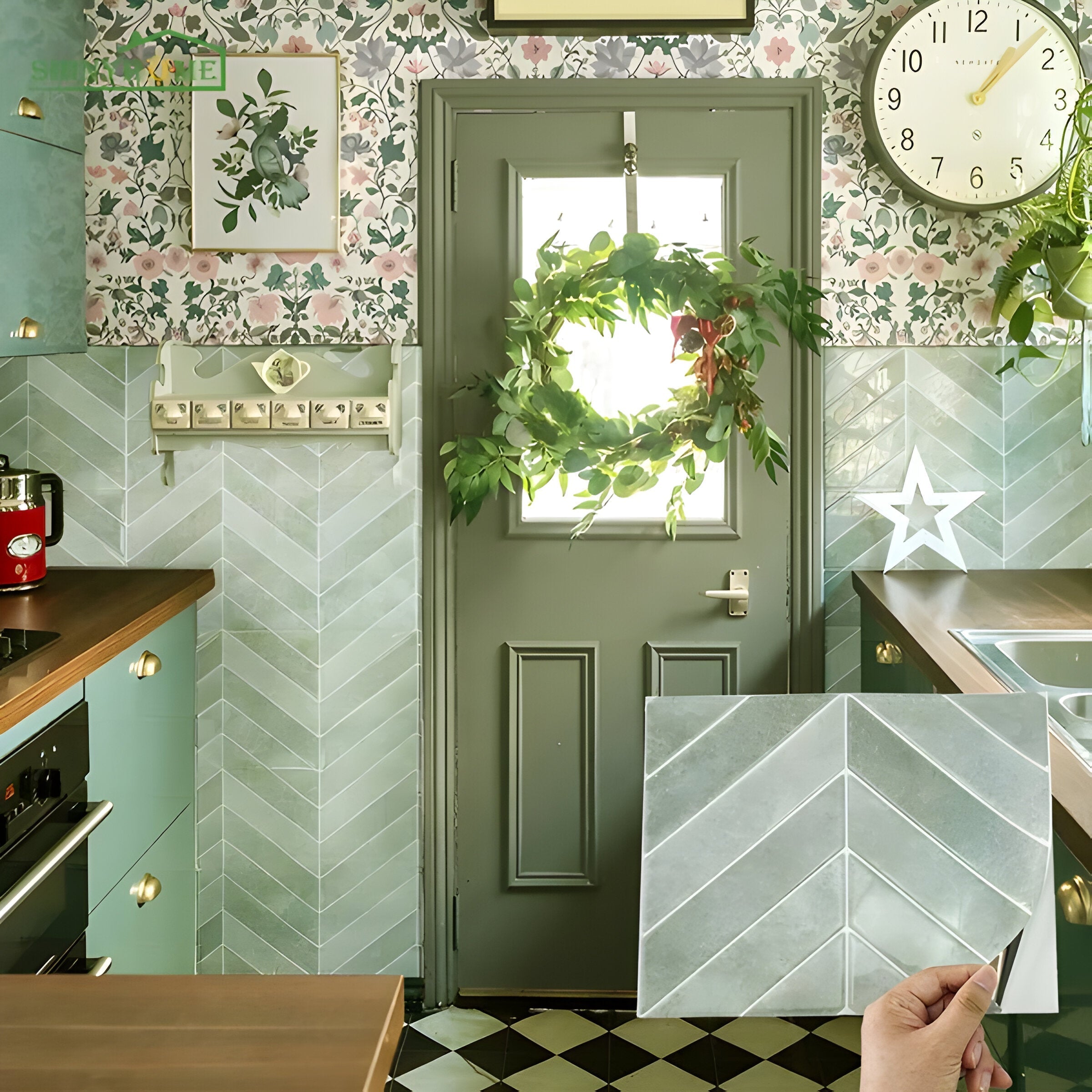 Maliben | Wall Magic 3d Wall Tiles Self-Adhesive | Without Drilling & Waterproof | Modern Design