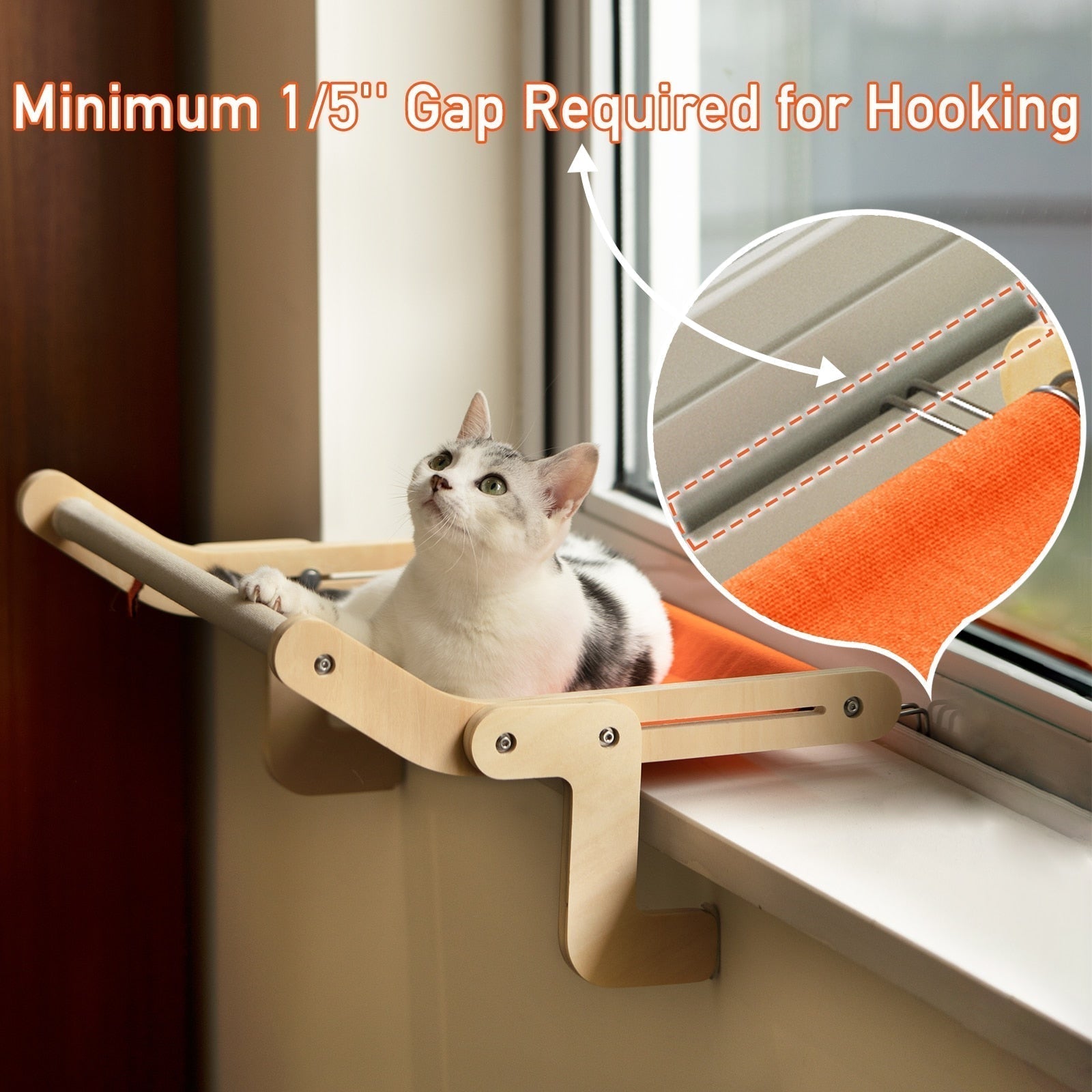 Maliben | Wooden Window Cat Hanging Bed