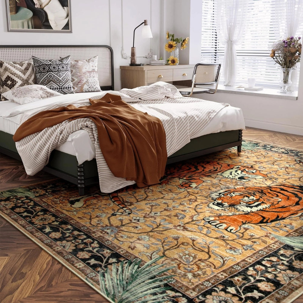 Maliben | Savage Grace Tiger Tapestry Carpet Rug