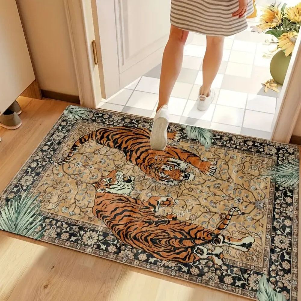 Maliben | Savage Grace Tiger Tapestry Carpet Rug