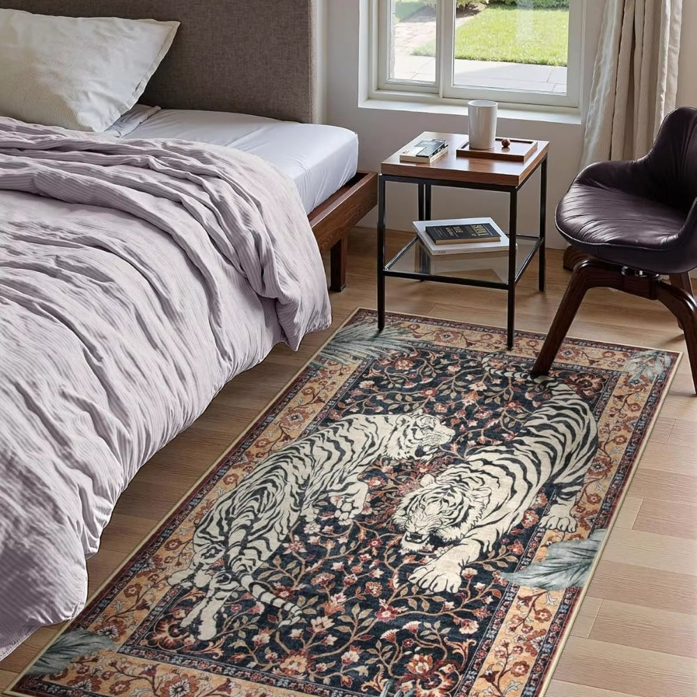 Maliben | Savage Grace Tiger Tapestry Carpet Rug