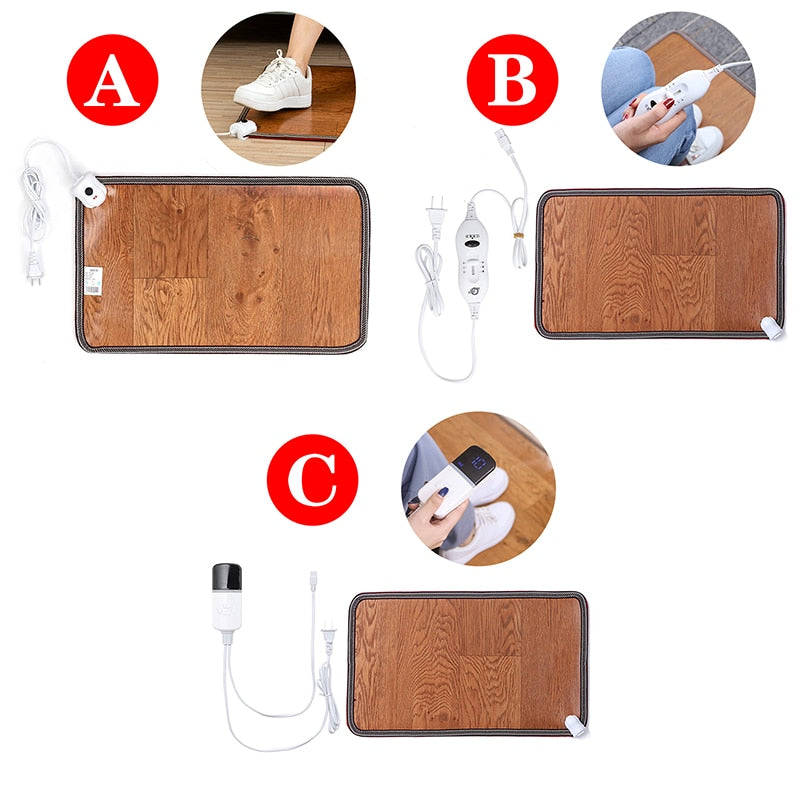 Maliben | Heat Zone Adjustable Leather Foot Warmer Mat