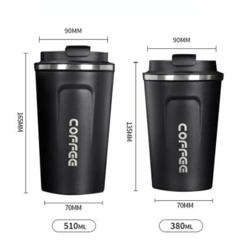 Maliben Smart Thermos Coffee Mug — LED Temperature Display, 510 ml