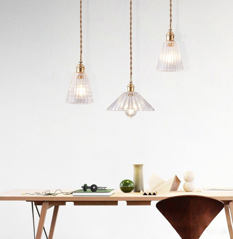 Maliben | Nordic Brilliance Transparent Glass Pendant Lamp