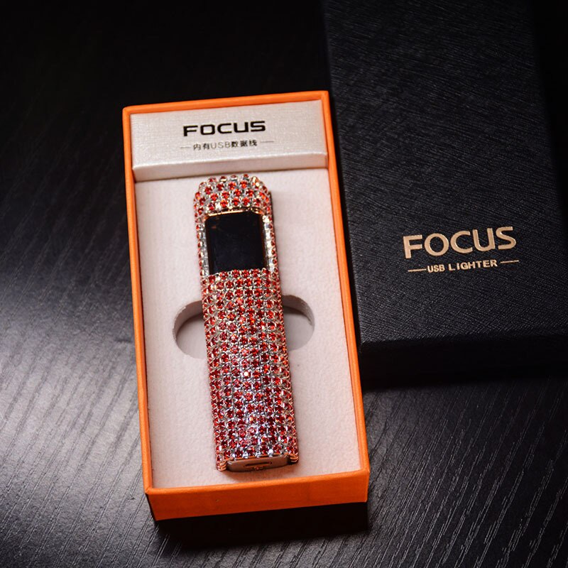 Maliben | Sparkle Stone Rhinestone Rechargeable Portable Lighter