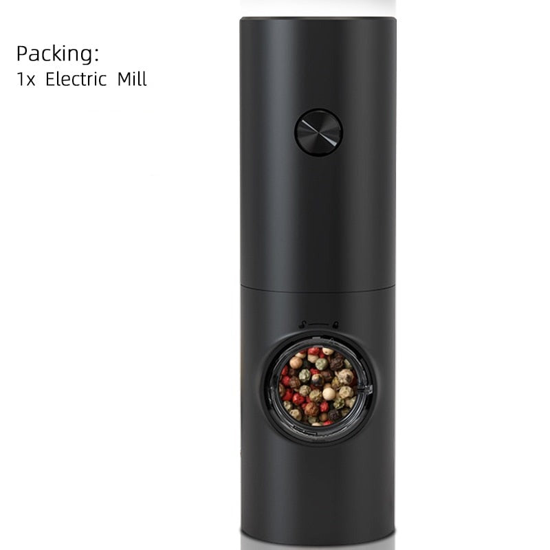 Maliben | Electric automatic pepper and salt mill with LED light and adjustable grind - Perfect for the kitchen or the restaurant