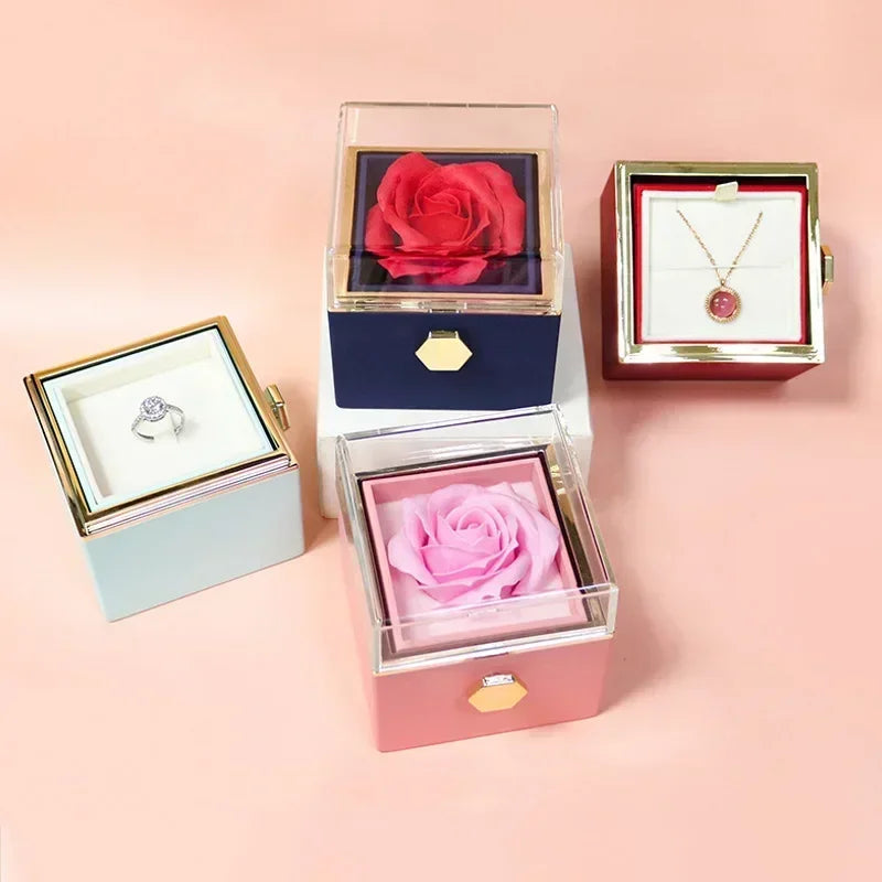 Maliben | Eternal Rose Spin Display Jewelry Box
