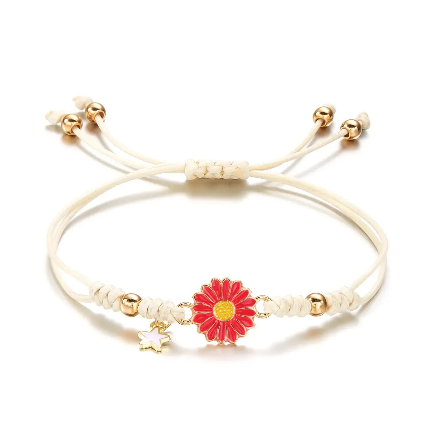Maliben | Braided Feminine Flower Star Bracelet