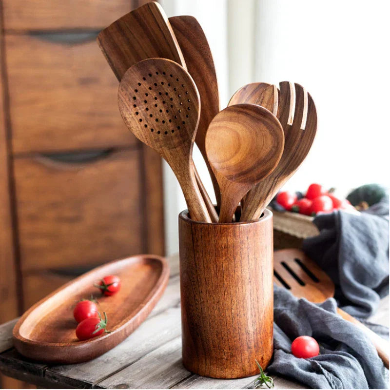 Maliben | AcaciaLuxe – Versatile Kitchen Set with Natural Elegance