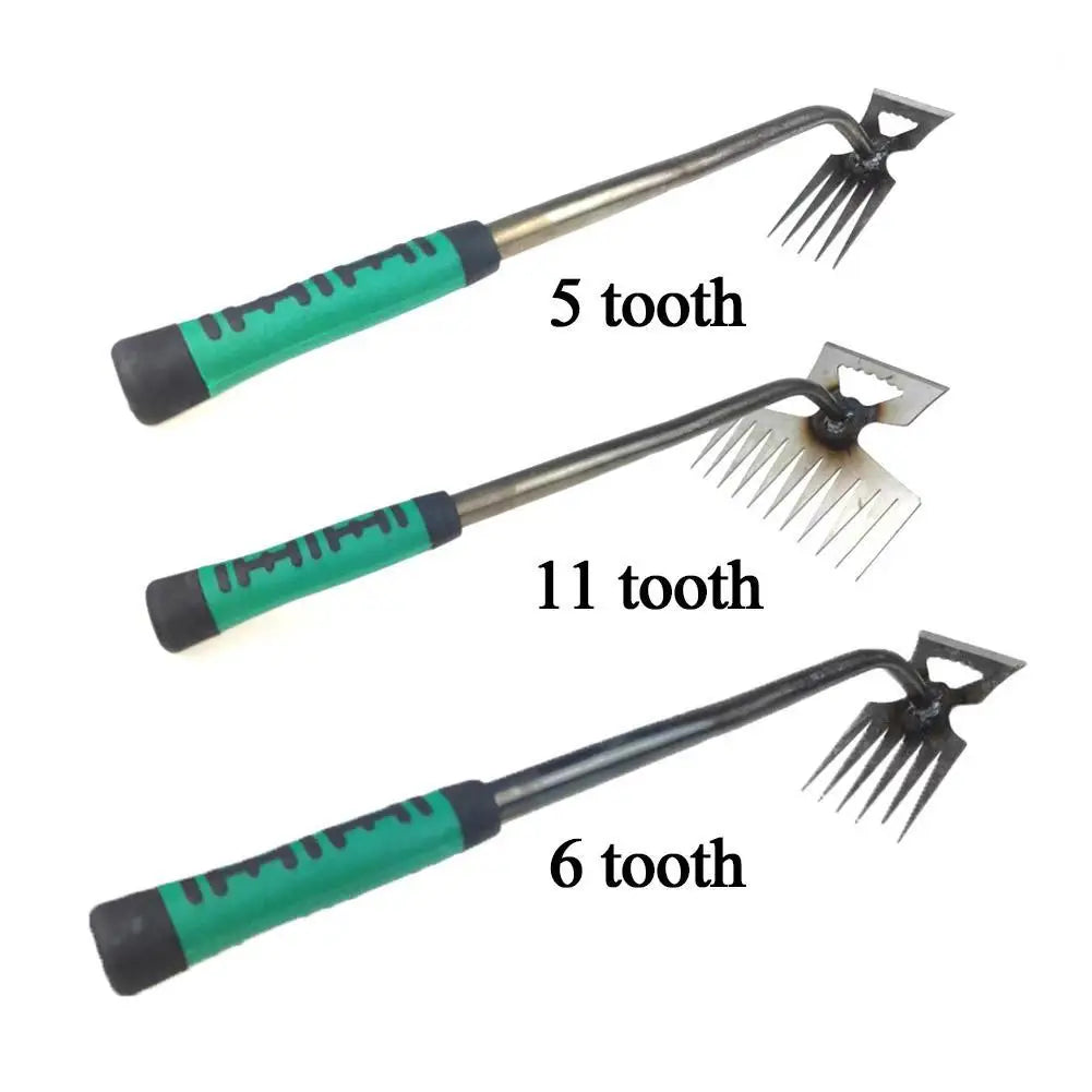 Maliben | Raveta Garden Rake | Robust Steel Tines | Ergonomic Handle | Effective Against Weeds & Leaves