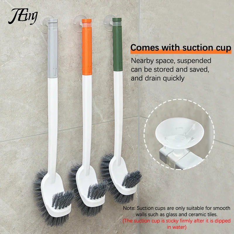Maliben | Cleantwin Wc Brush | Double-Sided Toilet Brush With Long Handle | Deep Cleaning & Hygienic | Space-Saving Hangable