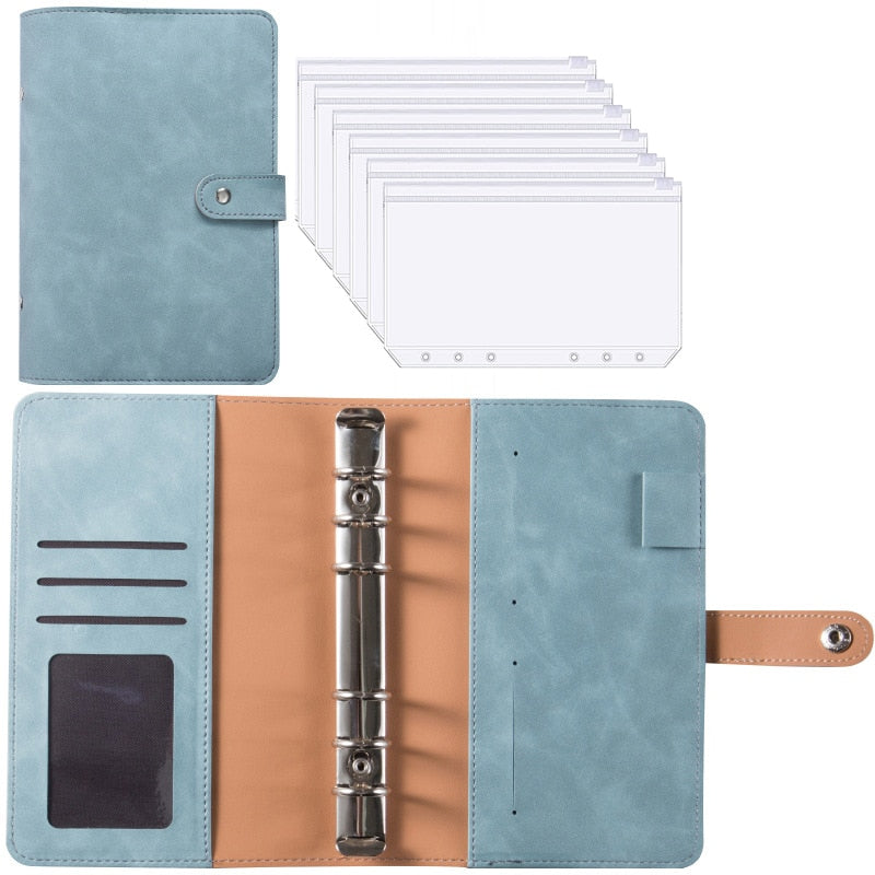 Maliben | Financial Planner Leather Multi Pocket Bill Organizer Notebook