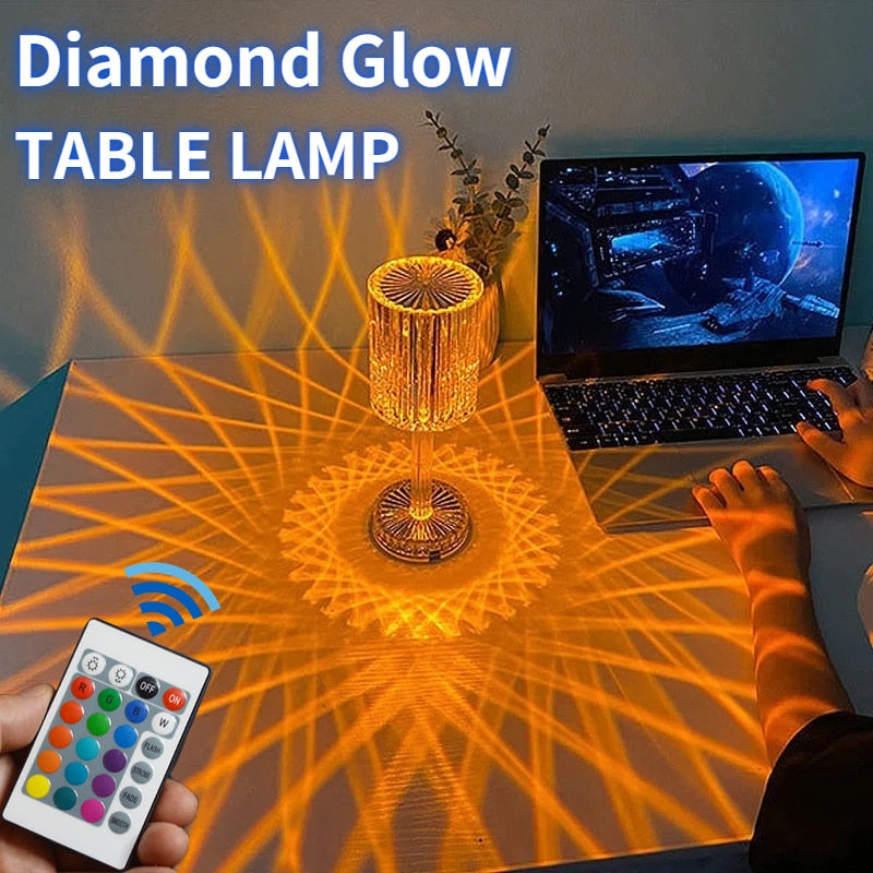 Maliben | Diamond Glow Acrylic Touch Table Night Lamp