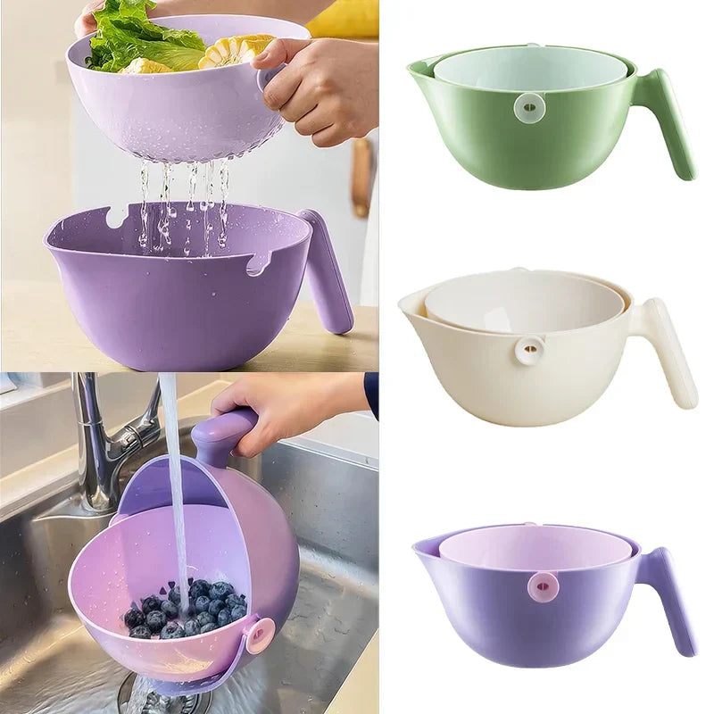 Maliben | Double Layer Quick Vegetable Drainer Basket