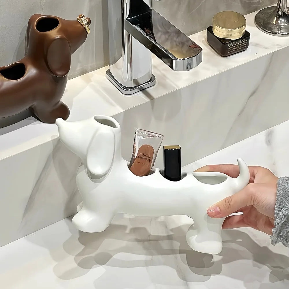 Maliben | Sausage Dog Multi-Purpose Bathroom Organizer