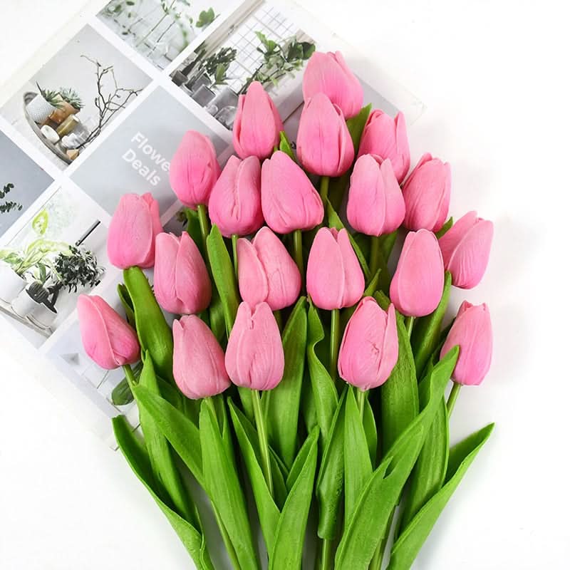 Maliben | Artificial Tulip Bouquet With Realistic Lifelike Flowers