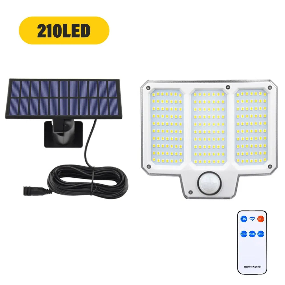 Maliben | Solarbeam 153 | 270° Super Bright | Motion Sensor & Remote Control | Ip65 Waterproof