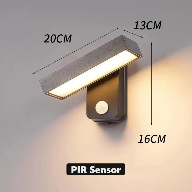 Maliben | Led Outdoor Wall Light Variolux | Motion Sensor & Ip65 | Rotatable | 30–50 Cm