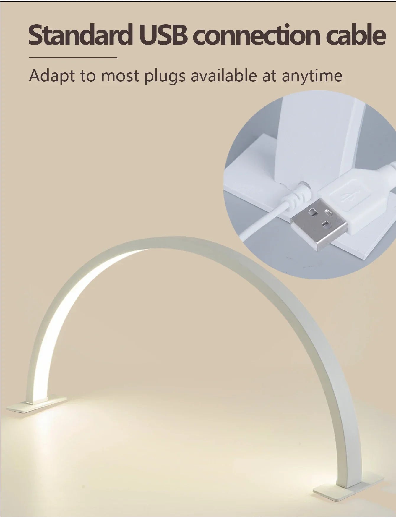 Maliben | Lunail Led Nail Lamp | Half-Moon Design | Usb | For Nail Studio & Home