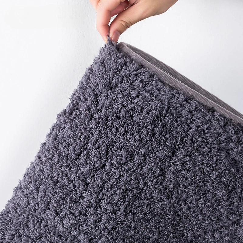 Maliben | Long-Pile, Absorbent Bath Mat With Anti-Slip