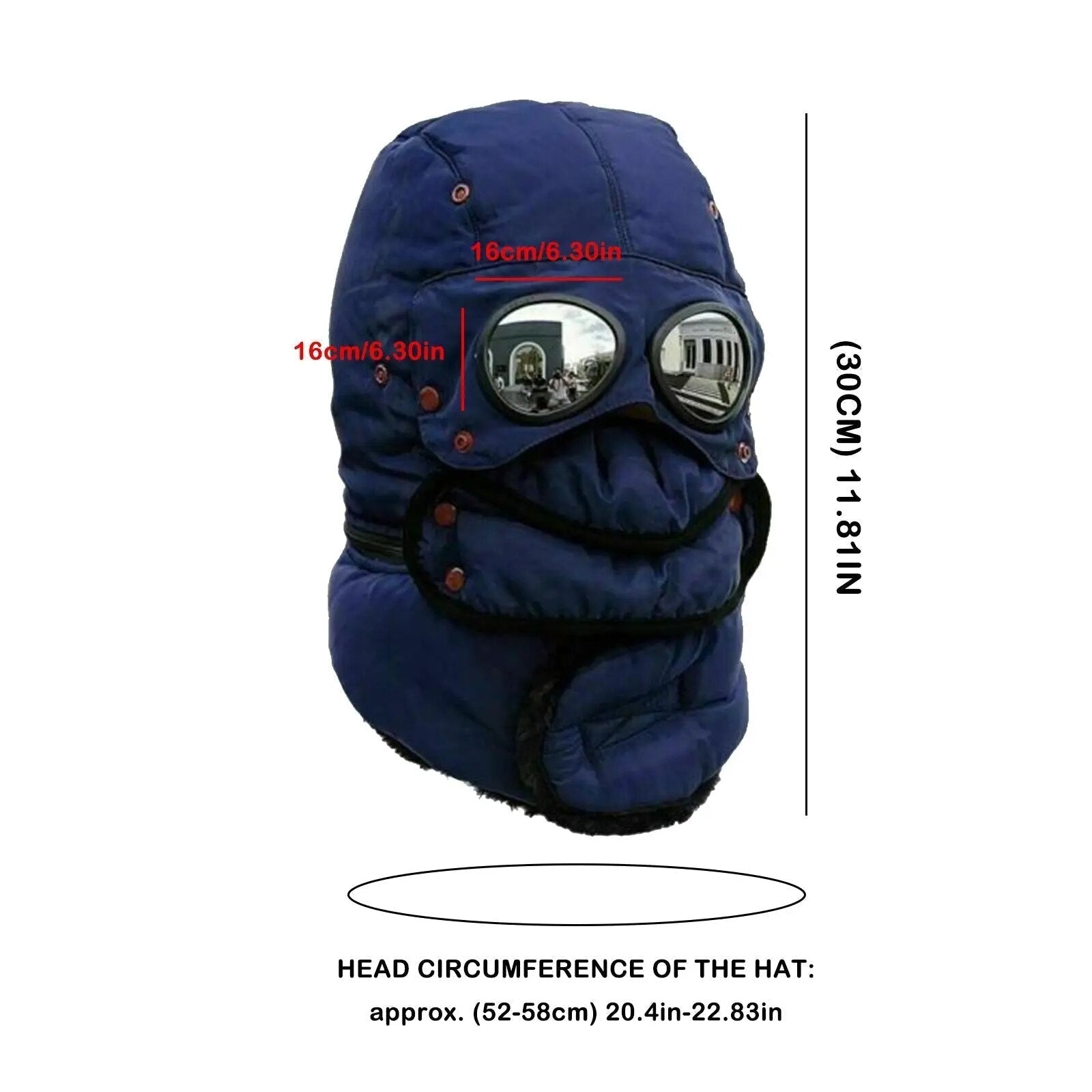 Maliben Polar Vision Thermal Windproof Beanie — Face Covering
