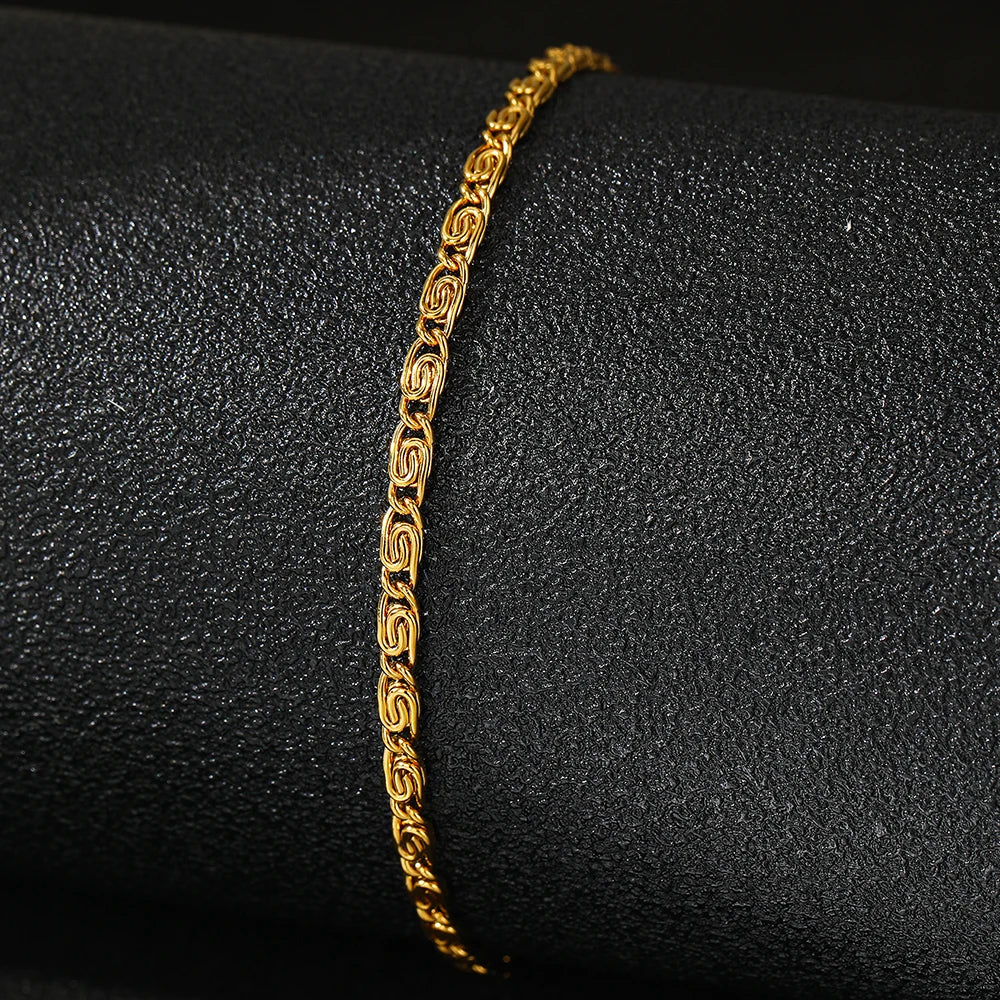 Maliben | Minimal Spiral Link Bracelet