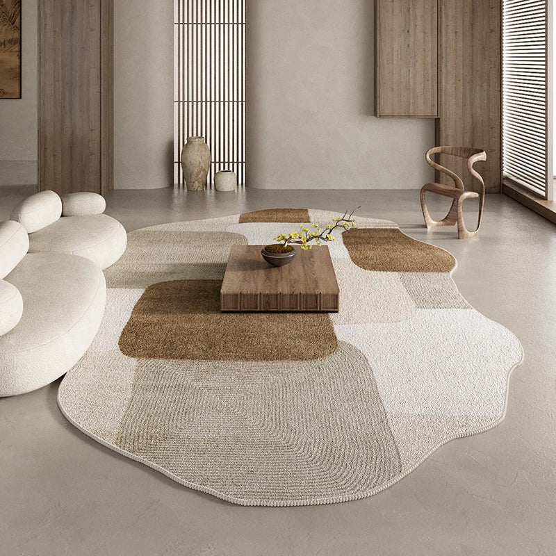 Maliben | Irregular Area Rug For Bedroom And Living Room Carpet