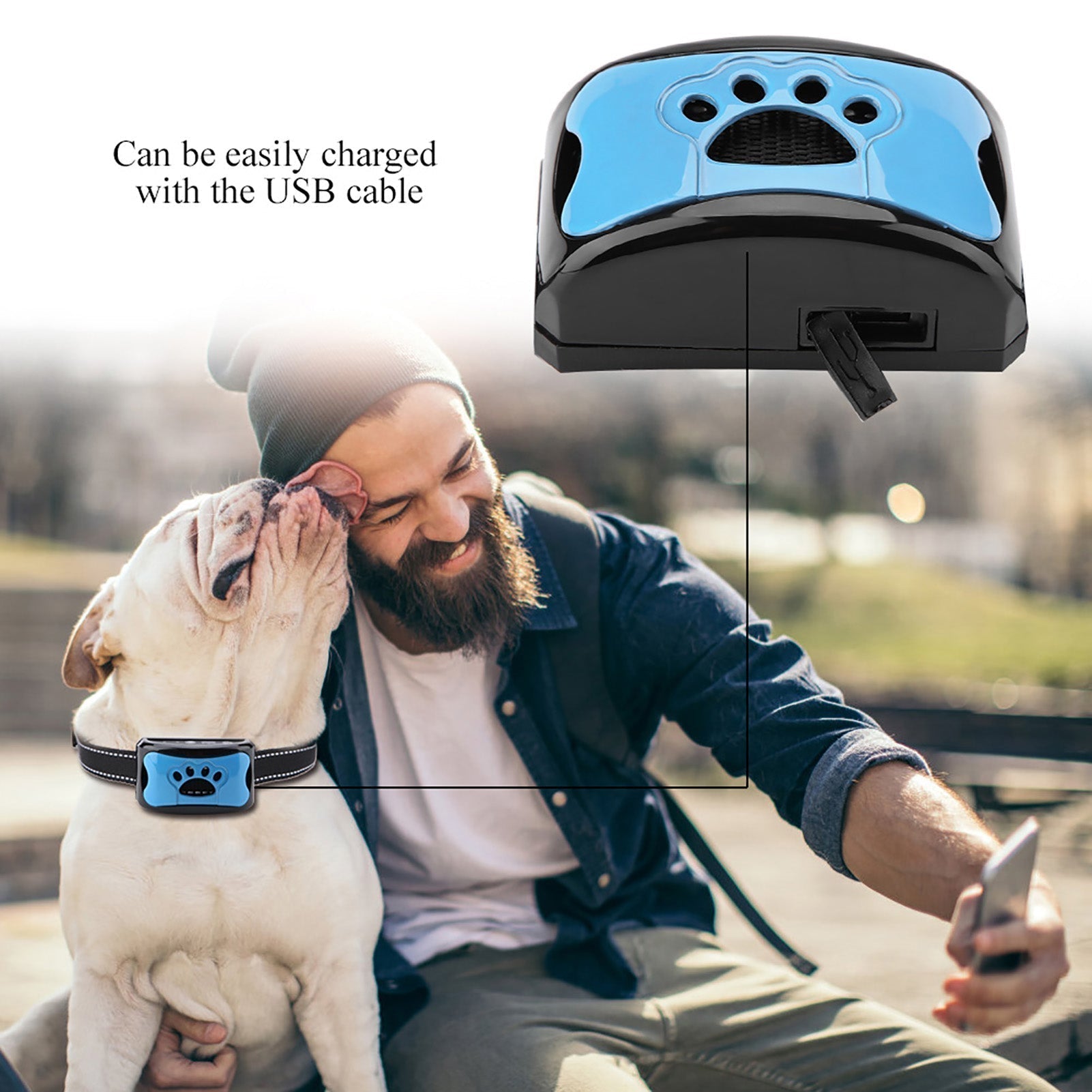 Maliben | Painless Anti-Bark Collar – Vibrations & Ultrasound for Dogs