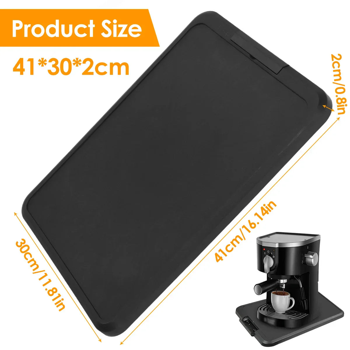 Maliben | Rollova Kitchen Devices Sliding Board | With Wheels & Anti-Slip Surface | Load Capacity Up To 10 Kg | 41 X 30 X 2 Cm