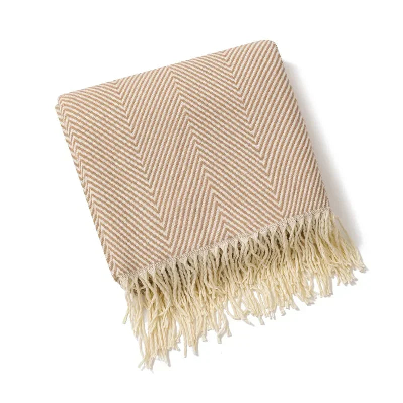 Nordic Stripe Throw Sofa Blanket — Maliben home decor
