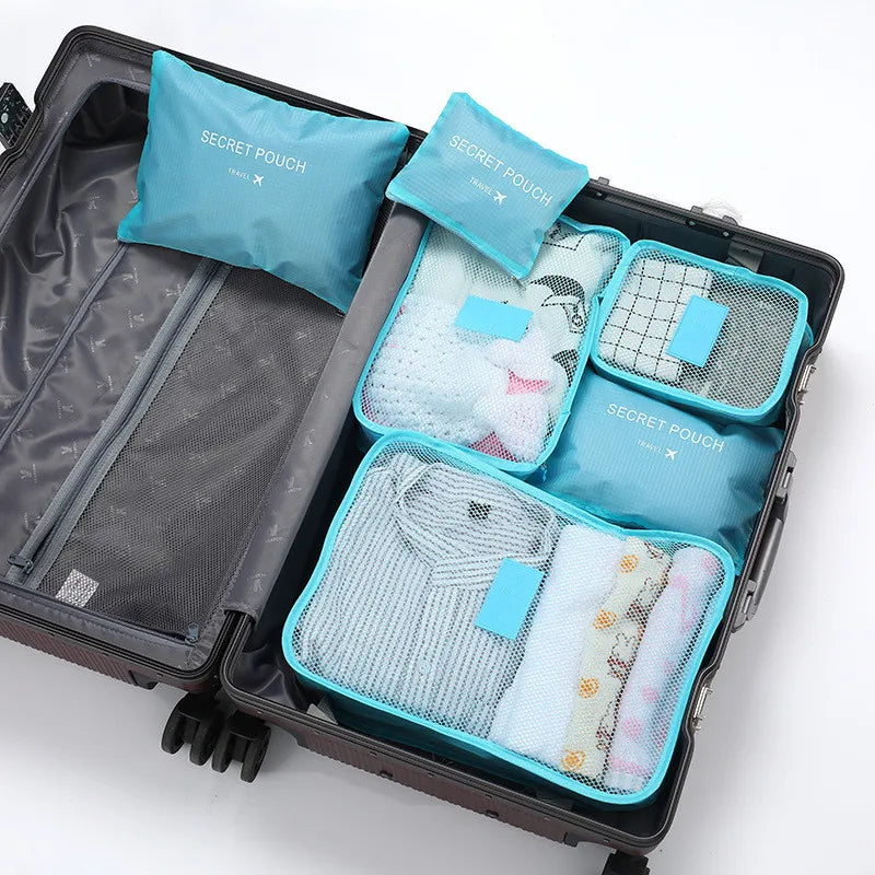 Maliben | Travoro Packing Cube Set | 6-Piece | Waterproof & Extra Volume | Suitcase Organizer For Men