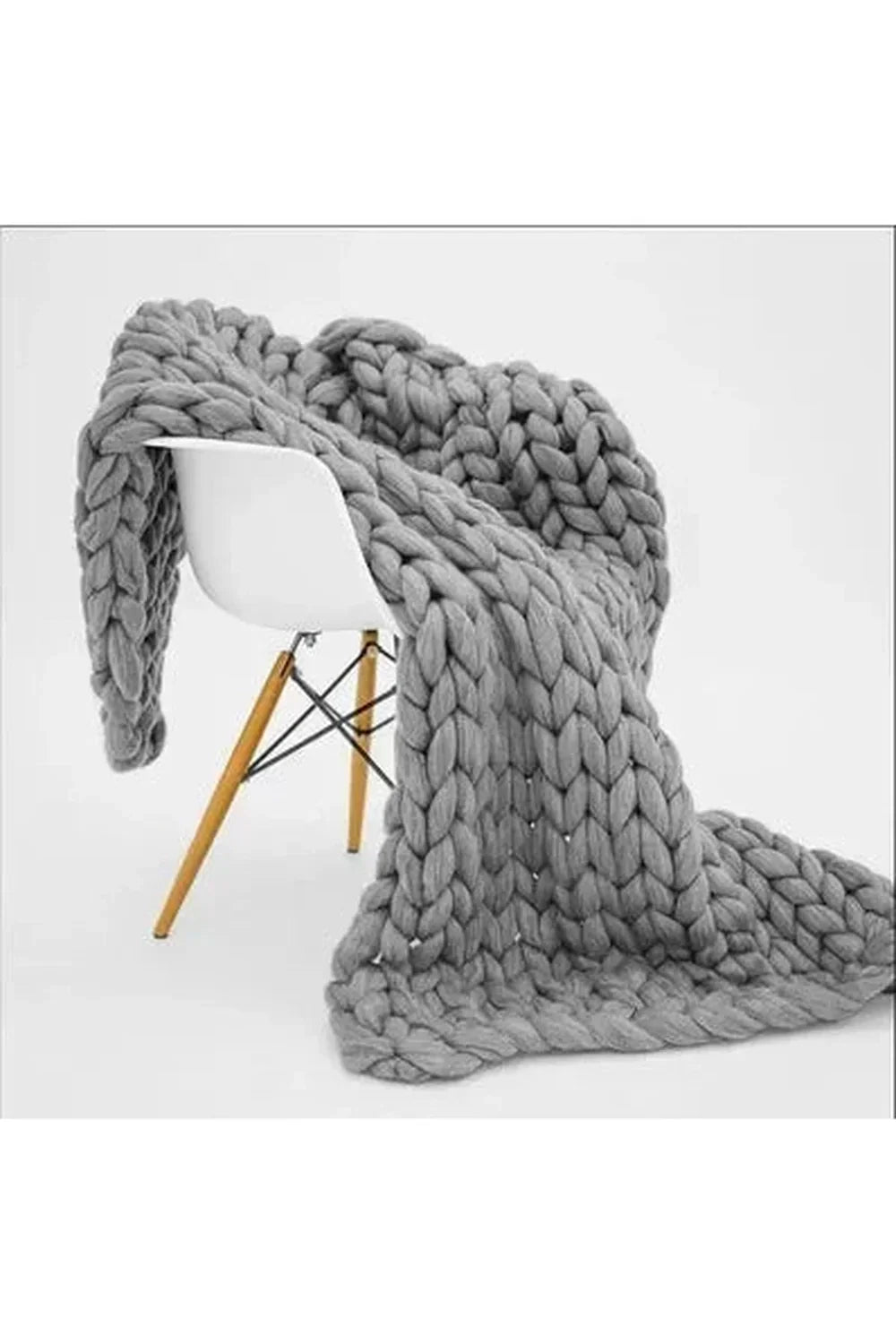 Maliben Cozy Knit Chunky Blanket