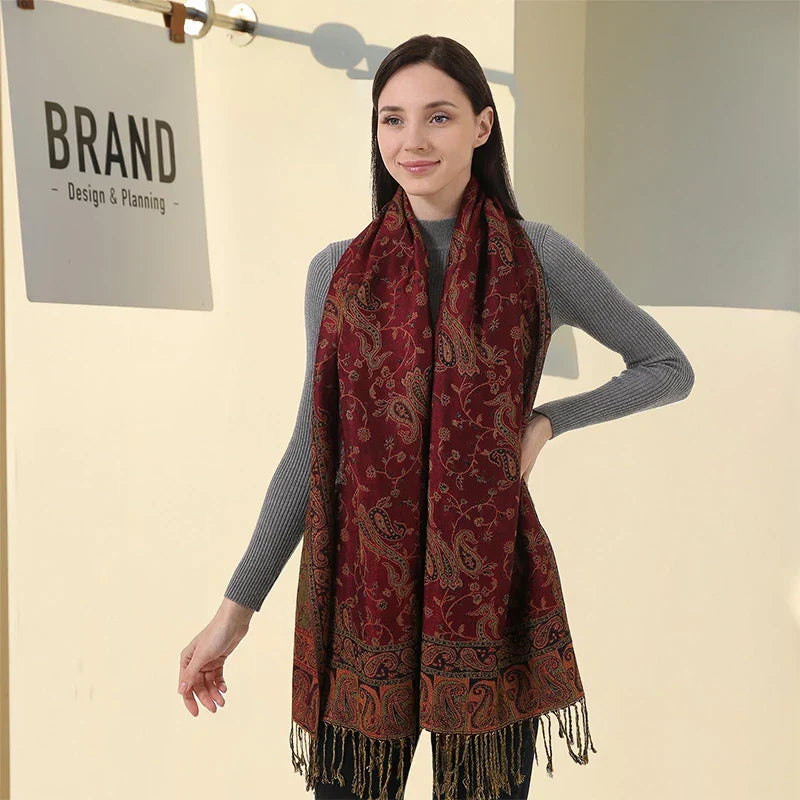 Maliben | Élégancea | Women's Scarf | Cashmere Feel | 70 × 190 Cm | Luxury Print & Warm