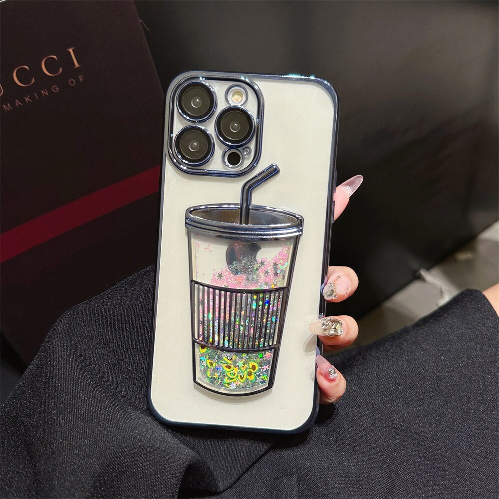 Maliben | Glitter Star Drink Cup Iphone Case