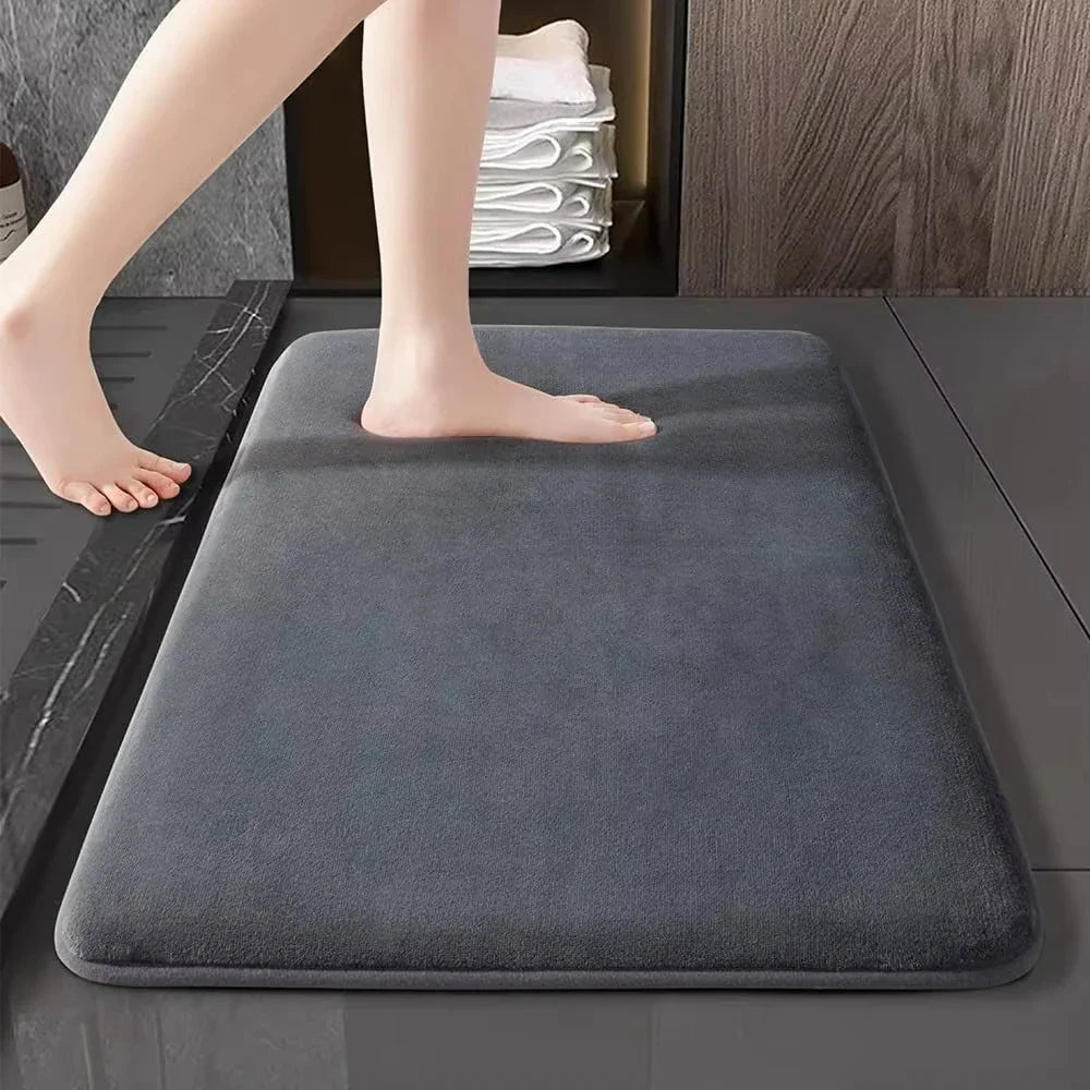 Maliben | Absorbent Non-Slip Bath Mat Made Of Coral Velvet For The Bathroom