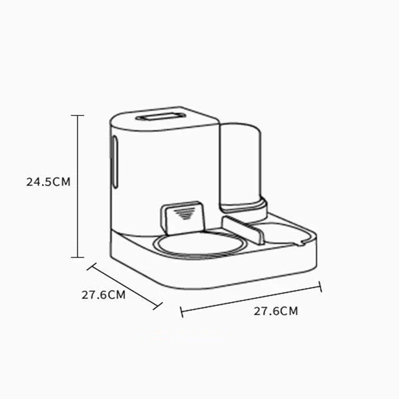 Maliben | Feedipet Food & Water Dispenser For Cats & Dogs | Automatic Refill | 2-In-1 Bowl Set