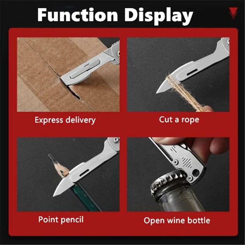 Maliben | Stainless Steel Camping Master Folding Multifunctional Knife