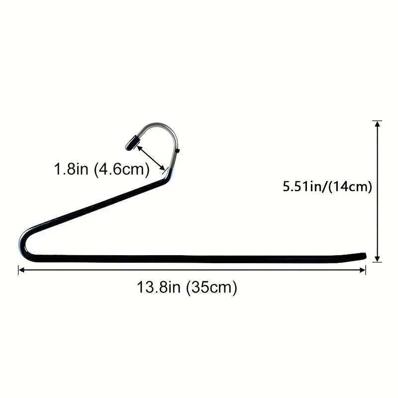 Maliben | Clothoria | Open Pants Hangers | Space-Saving & Stable | Metal With Anti-Rust Coating