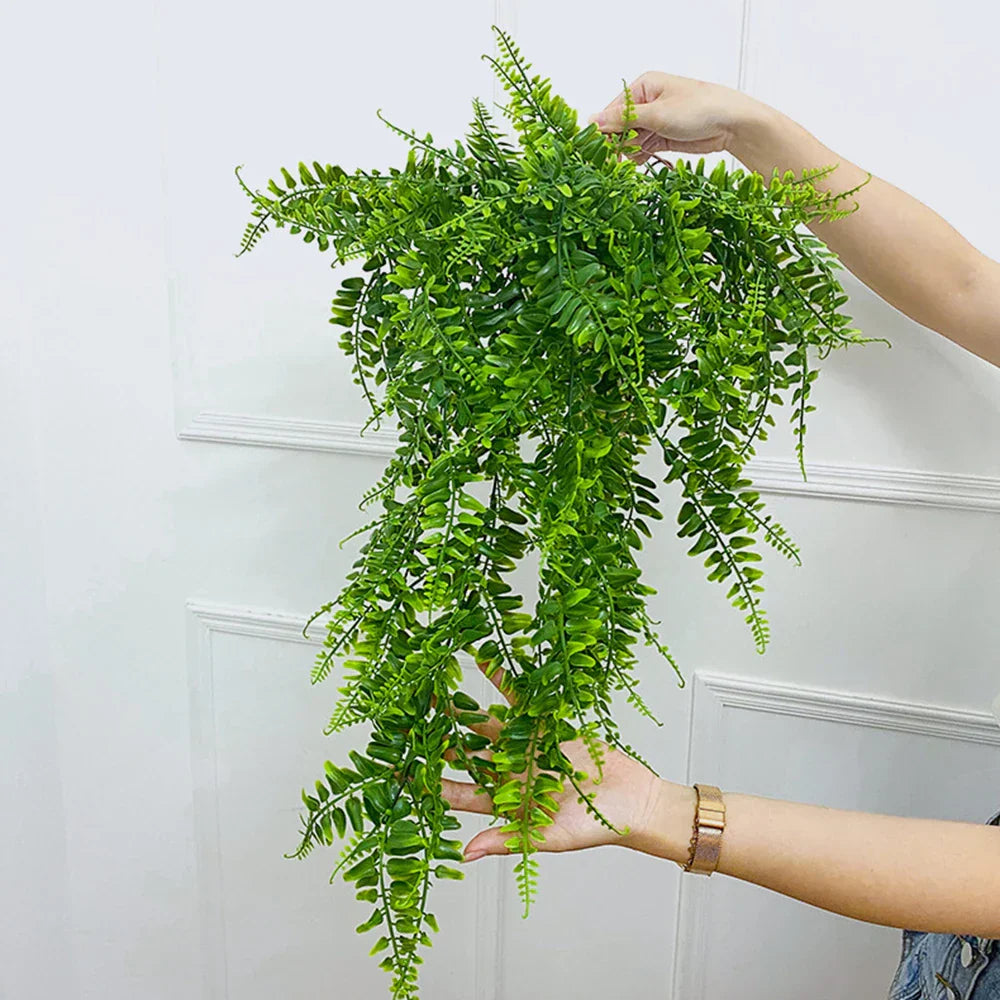 Maliben | Evergriva Hanging Plant Artificial | 90 Cm Boston Fern Look | Easy Care & Uv Resistant | For Indoor & Outdoor