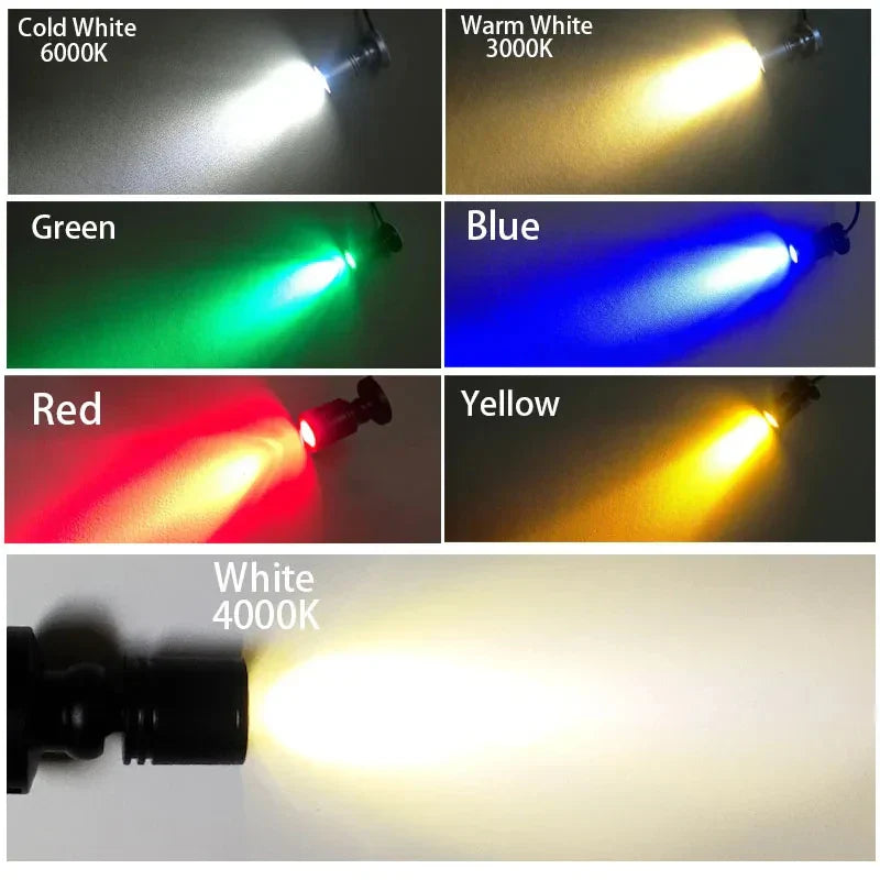 Maliben | Mini Led Spot Luxodot | 1w/3w | Usb Spotlight For Display Cases & Decoration | Warm & Cold White | Aluminum Housing