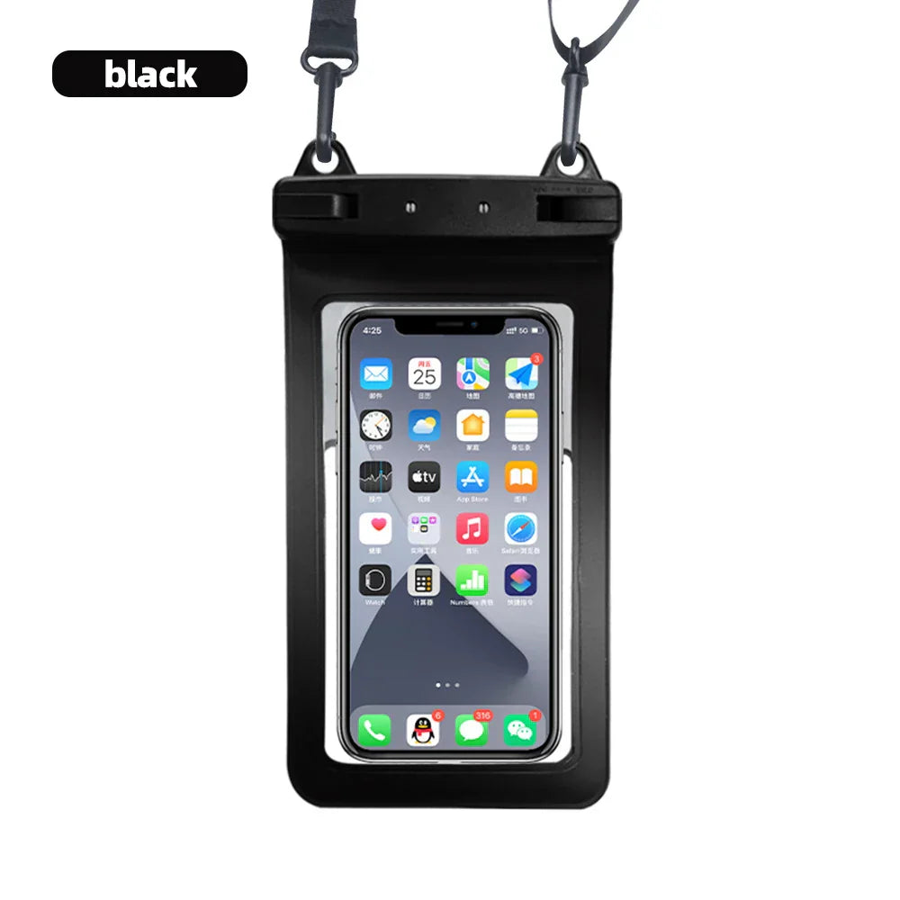 Maliben | Waterproof Smartphone Case Dryvault | Full View Design | Side Accessible | With Carrying Strap
