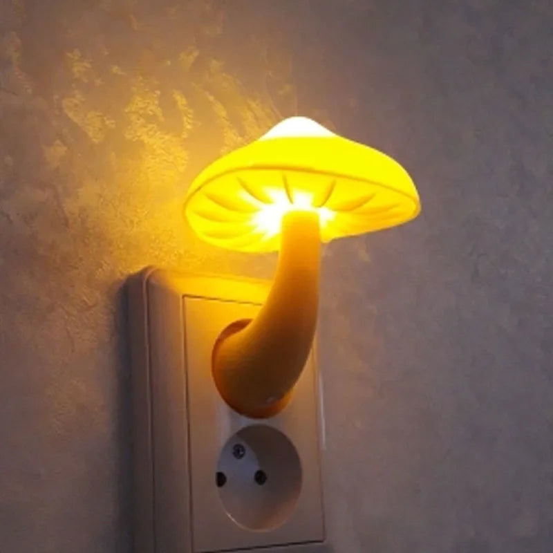 Maliben | Led Night Light Lumipilz | With Twilight Sensor | Warm Yellow & Energy Saving | 8×10 Cm