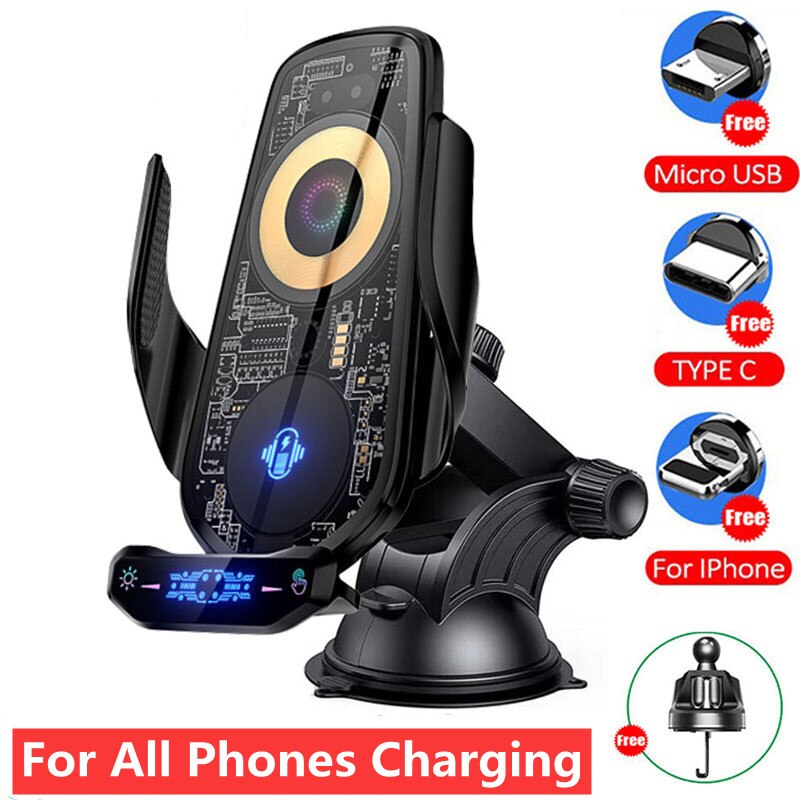 Maliben | Automatic Magnetic Wireless Charging Car Phone Holder