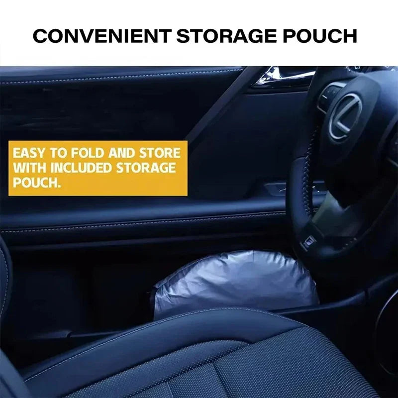 Maliben | Coolguard Car Sunshade | Folding & Heat Resistant | Universal Fit | 150x70cm