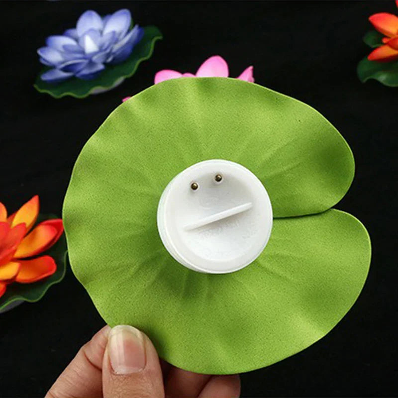 Maliben | Floating Lotus Lamp Lumilya | Led Water Sensor | Warm White Light | For Pond, Garden & Parties